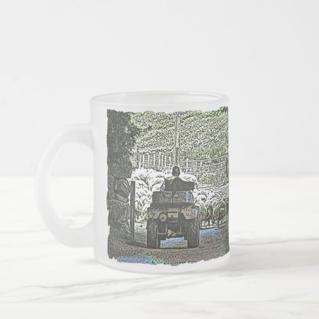 CANECA DE CAFÉ VIDRO JATEADO EXPLORAÇÃO (Esquerda)