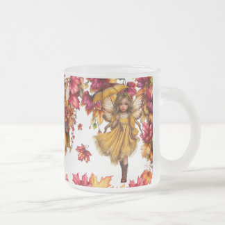 Caneca De Café Vidro Jateado Fadas do Clã Maple – Cena Florestal da Tapeçaria d