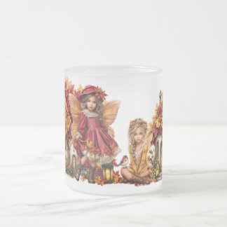 Caneca De Café Vidro Jateado Fadas do Outono Floresta – Clã do Bordo Fantasia d
