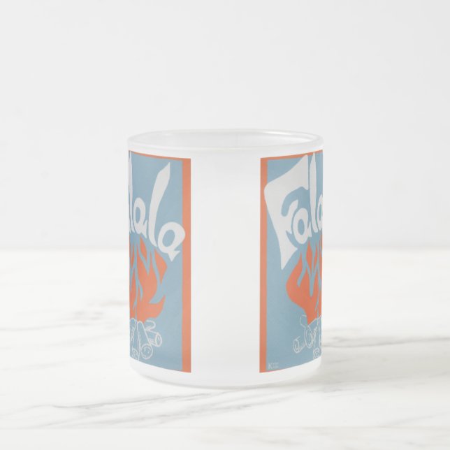 Caneca De Café Vidro Jateado FaLaLa (Centro)