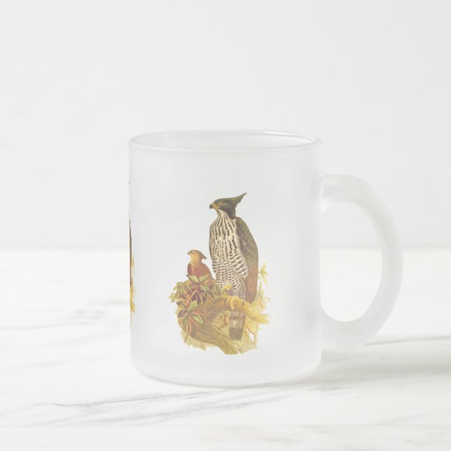 Caneca De Café Vidro Jateado Falcão Eagle (Direita)