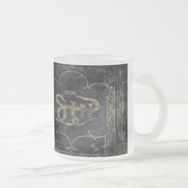 Caneca De Café Vidro Jateado Falln Book of Sin (Direita)