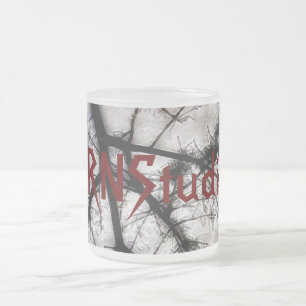 Caneca De Café Vidro Jateado Fechando em