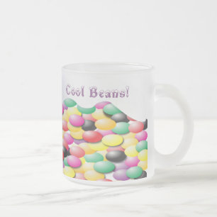 Caneca De Café Vidro Jateado Feijões legal!