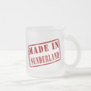 Caneca De Café Vidro Jateado Feito em Sunderland