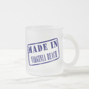 Caneca De Café Vidro Jateado Feito em Virginia Beach