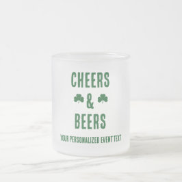 Caneca De Café Vidro Jateado Festa de Cerveja e Brindes