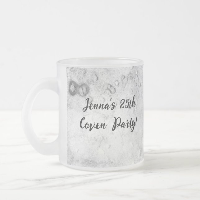 Caneca De Café Vidro Jateado Festa de Halloween Personalizada (Esquerda)