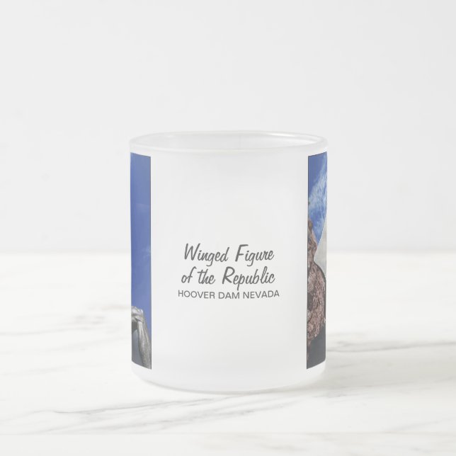 Caneca De Café Vidro Jateado Figura voada da república 1255 (Centro)