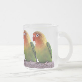 Caneca De Café Vidro Jateado Fischer's Lovebird