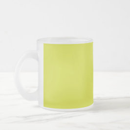 Caneca De Café Vidro Jateado Flat Yellow Background – Back-to-School Texture