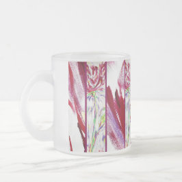 Caneca De Café Vidro Jateado Fleur montante