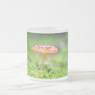 Caneca De Café Vidro Jateado Fliegenpilz