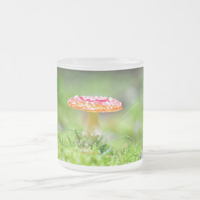 Caneca De Café Vidro Jateado Fliegenpilz (Centro)