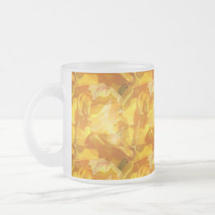 Caneca De Café Vidro Jateado florescimento coletivo