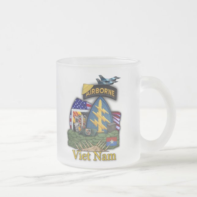 Caneca De Café Vidro Jateado forças especiais 5 (Direita)