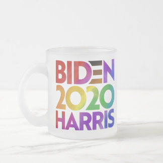 Caneca De Café Vidro Jateado Fosco Biden Harris 2020 Mug