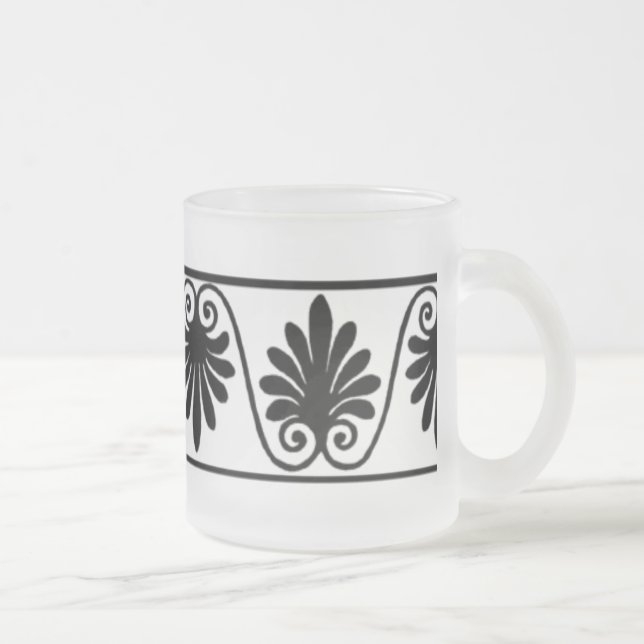 Caneca De Café Vidro Jateado Fosco de borda (Direita)