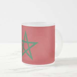 Caneca De Café Vidro Jateado Fosco de caneca de vidro pequena com bandeira de M