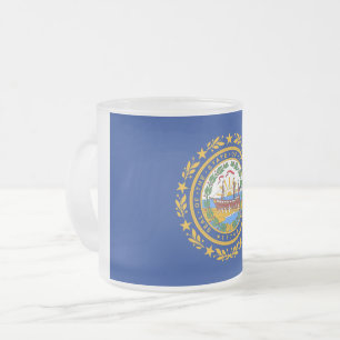 Caneca De Café Vidro Jateado Fosco de caneca de vidro pequena com bandeira de N