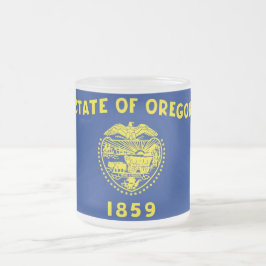 Caneca De Café Vidro Jateado Fosco de caneca de vidro pequena com bandeira Oreg