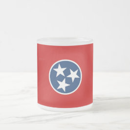 Caneca De Café Vidro Jateado Fosco de caneca de vidro pequena com bandeira Tenn