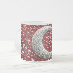 Caneca De Café Vidro Jateado Fosco de caneca de vidro pequena com cores turcas