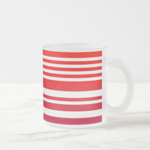 Caneca De Café Vidro Jateado Fosco de código de barras colorido