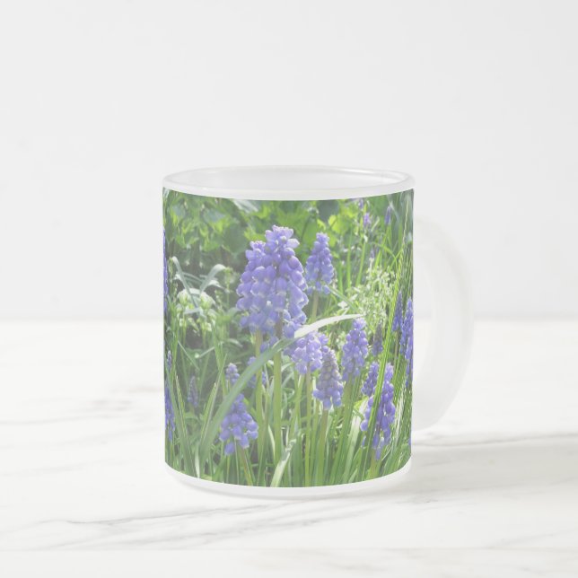 Caneca De Café Vidro Jateado Fosco de Hyacinth (Frente Esquerda)