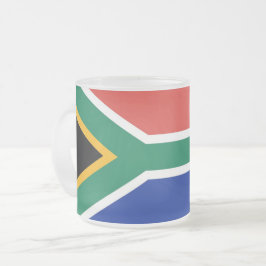 Caneca De Café Vidro Jateado Fosco de pequena caneca de vidro com bandeira da Á