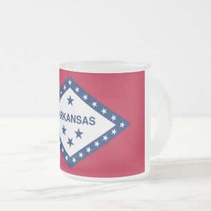 Caneca De Café Vidro Jateado Fosco de pequena caneca de vidro com bandeira de A
