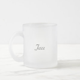 Caneca De Café Vidro Jateado Fosco de vidro jazz