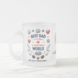 Caneca De Café Vidro Jateado fosco de vidro personalizado de 10 oz