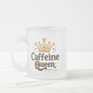 Caneca De Café Vidro Jateado Fosco Glass Mug 10oz para amantes de café
