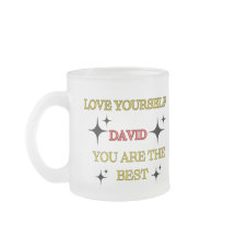 Fosco Glass Mug ama você mesma você é o melhor