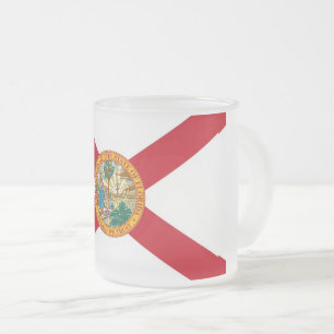 Caneca De Café Vidro Jateado Fosco pequena caneca de vidro com bandeira da Fló