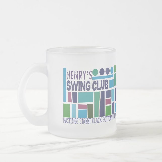 Caneca De Café Vidro Jateado Fosco Swing Club Coffee Mug (Esquerda)
