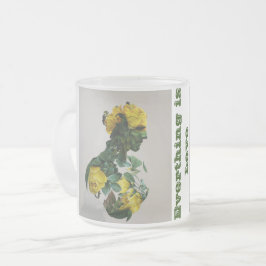 Caneca De Café Vidro Jateado Fosco Vidro