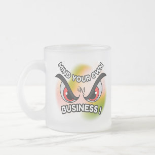 Caneca De Café Vidro Jateado Fosco Vidro Mug 10oz : Cuidado com o seu