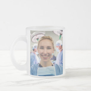 Caneca De Café Vidro Jateado Foto de Médico Personalizar Customizar