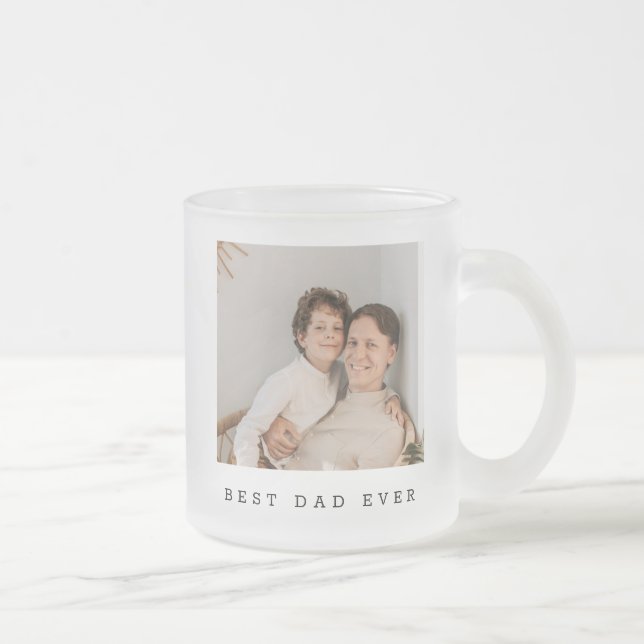 Caneca De Café Vidro Jateado Foto personalizada do melhor Cheio nunca (Direita)