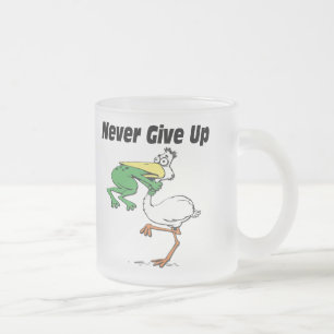 Caneca De Café Vidro Jateado Funny Pelican