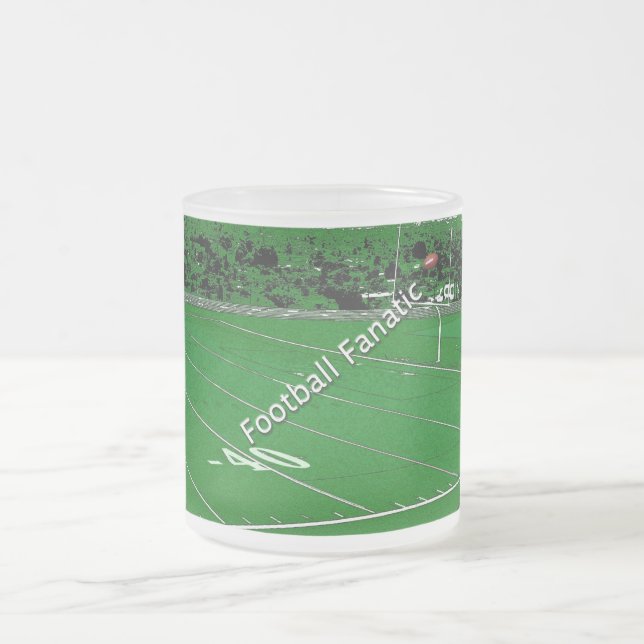 Caneca De Café Vidro Jateado Futebol Fanático (Centro)