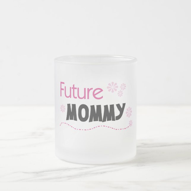 Caneca De Café Vidro Jateado Futuras Mamães e presentes (Centro)