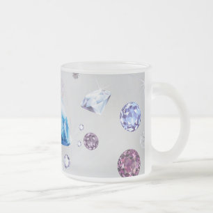 Caneca De Café Vidro Jateado Galáxia Diamante 3