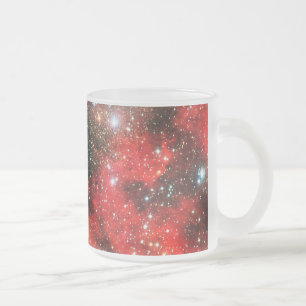 Caneca De Café Vidro Jateado Galáxia Dourada de queda