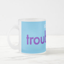 Caneca De Café Vidro Jateado garotinho problemático!