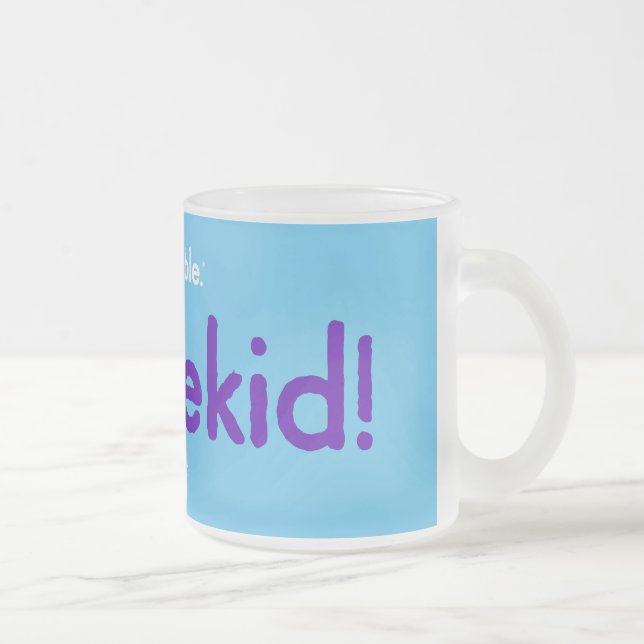 Caneca De Café Vidro Jateado garotinho problemático! (Direita)