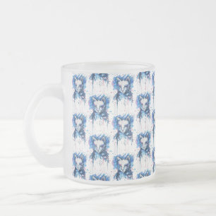 Caneca De Café Vidro Jateado Gatinha