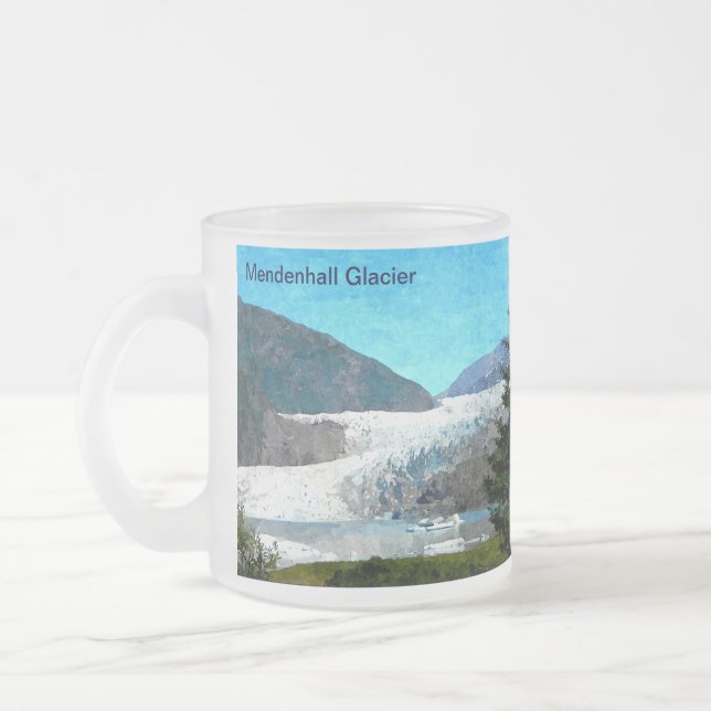 Caneca De Café Vidro Jateado Gelo do Mendenhall (Esquerda)
